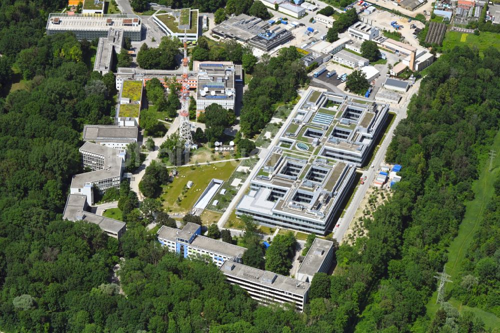 München aus der Vogelperspektive: Gebäudekomplex des Senders Bayerischer Rundfunk in München im Bundesland Bayern, Deutschland