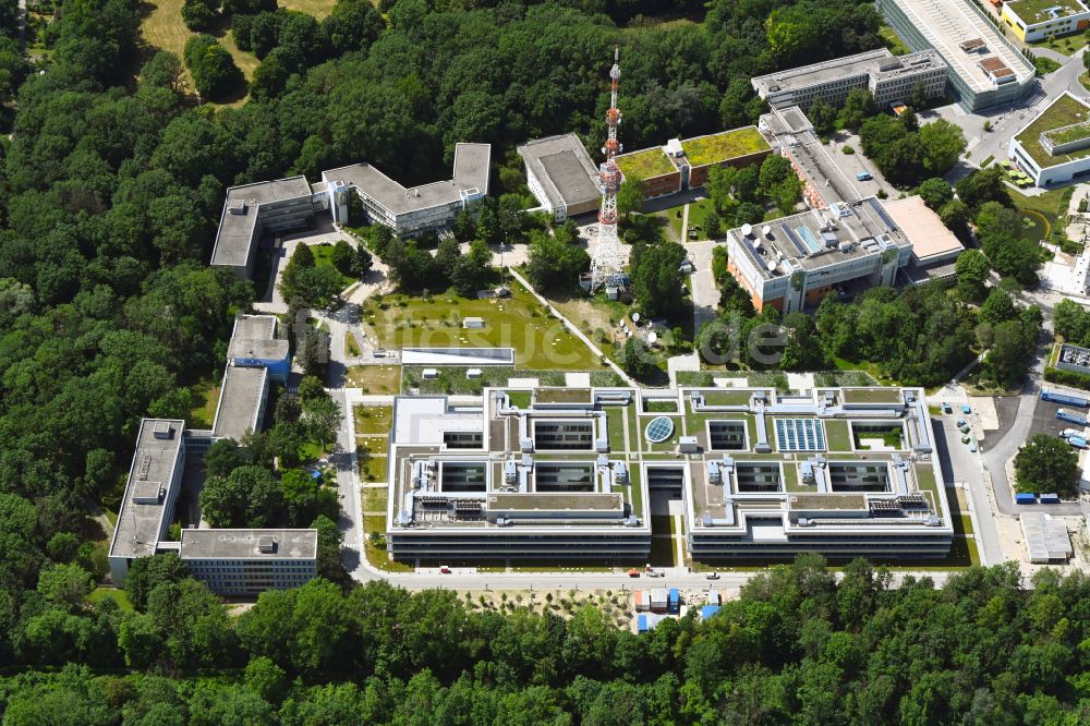 Luftbild München - Gebäudekomplex des Senders Bayerischer Rundfunk in München im Bundesland Bayern, Deutschland