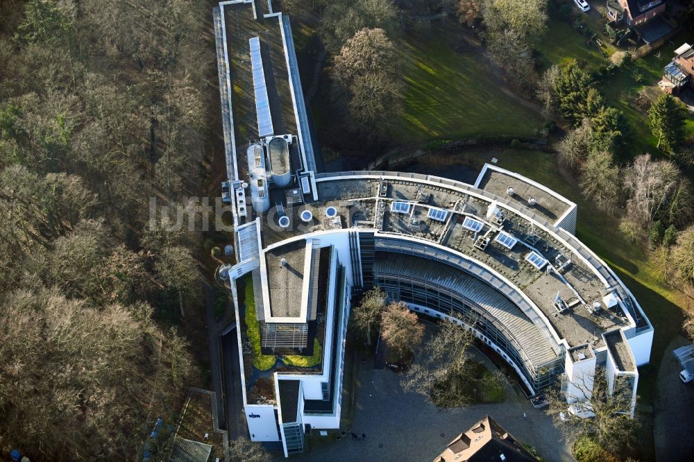 Schwerin aus der Vogelperspektive: Gebäudekomplex des Senders NDR Landesfunkhaus in Schwerin im Bundesland Mecklenburg-Vorpommern, Deutschland