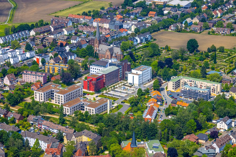 Luftbild Herne - Gebäudekomplex des Weiterbildungs- und Bildungszentrums Bildungszentrum Ruhr der St. Elisabeth Gruppe in Herne im Bundesland Nordrhein-Westfalen, Deutschland
