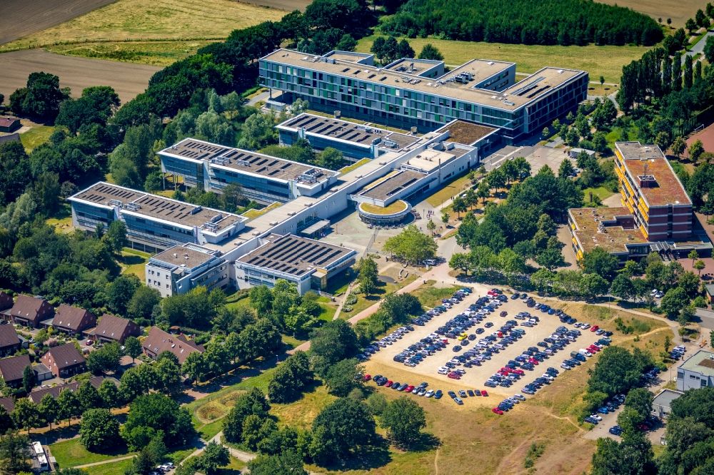 Luftbild Gelsenkirchen - Gebäudekomplex der Westfälischen Hochschule Gelsenkirchen des Instituts für Internet-Sicherheit in Gelsenkirchen im Bundesland Nordrhein-Westfalen