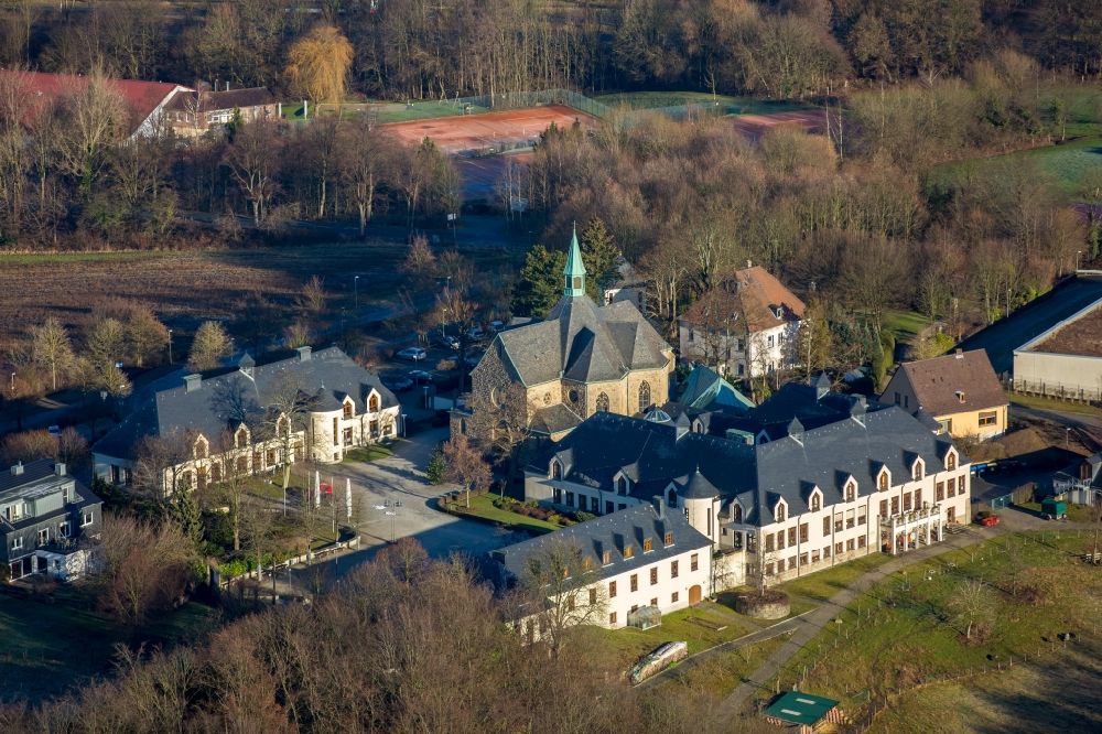 Luftbild Bochum - Gebäudekomplex des Zisterzienserklosters im Ortsteil Stiepel in Bochum im Bundesland Nordrhein-Westfalen