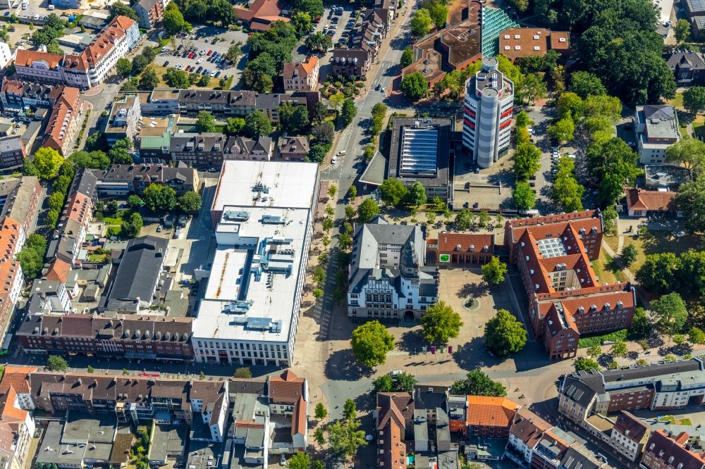 Luftbild Gladbeck - Gebäudekomplexes eines Einkaufszentrum in Gladbeck im Bundesland Nordrhein-Westfalen, Deutschland