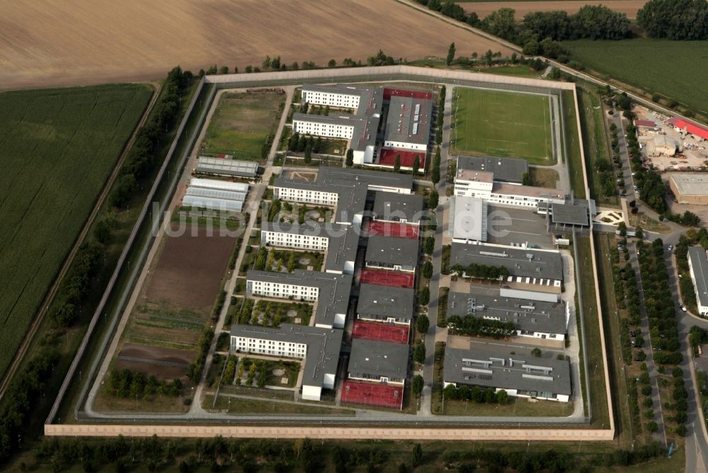 Luftaufnahme Tonna Gräfentonna - Gefängnis - Gebäude der Justizvollzugsanstalt JVA Gräfentonna in Tonna im Bundesland Thüringen
