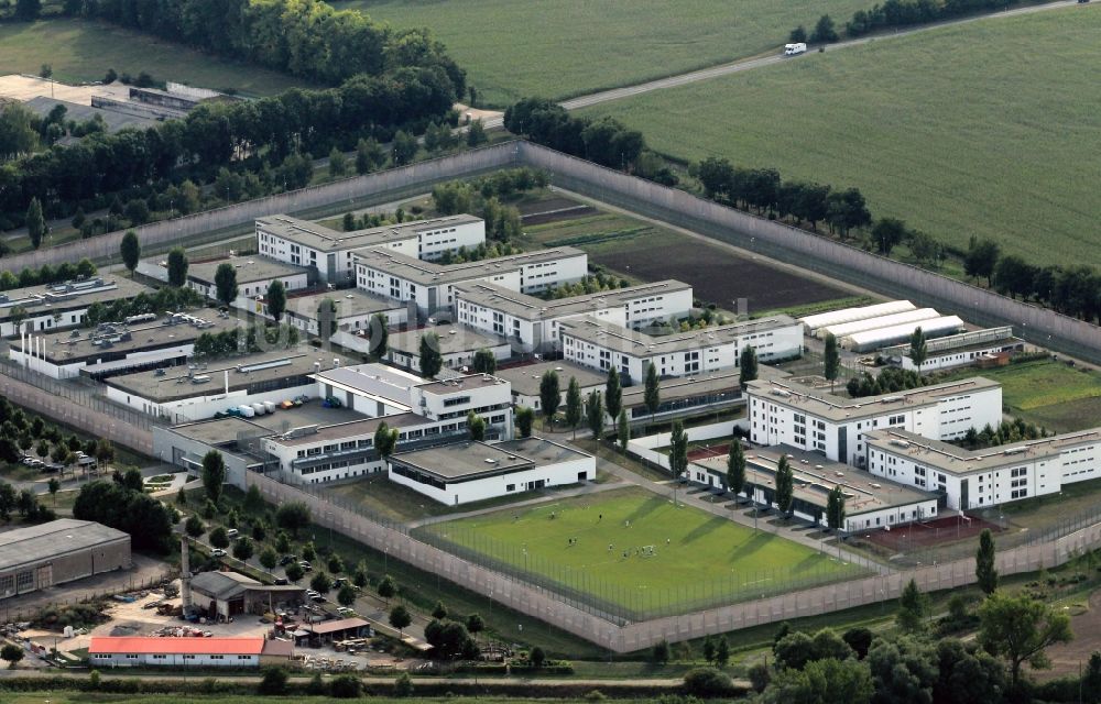 Tonna Gräfentonna von oben - Gefängnis - Gebäude der Justizvollzugsanstalt JVA Gräfentonna in Tonna im Bundesland Thüringen