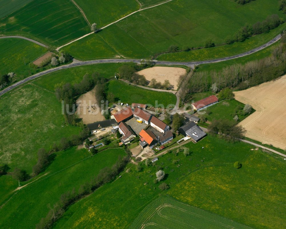 Luftaufnahme Arnshain - Gehöft und Bauernhof in Arnshain im Bundesland Hessen, Deutschland