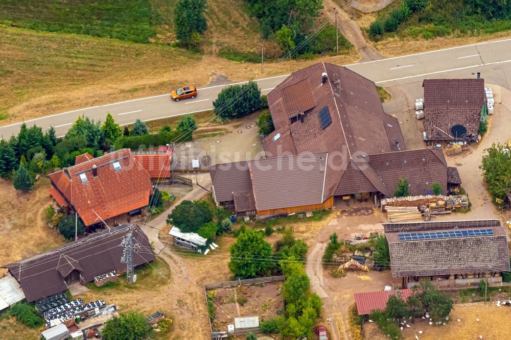 Luftaufnahme Biederbach - Gehöft und Bauernhof in Biederbach im Bundesland Baden-Württemberg, Deutschland