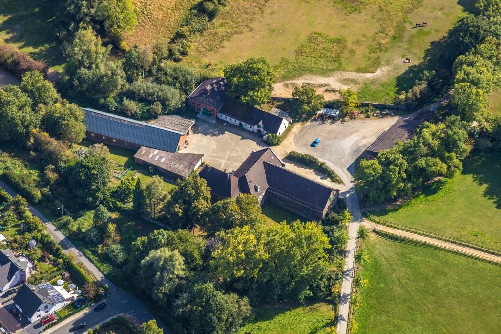 Luftaufnahme Billmerich - Gehöft und Bauernhof an der Buschstraße in Billmerich im Bundesland Nordrhein-Westfalen, Deutschland