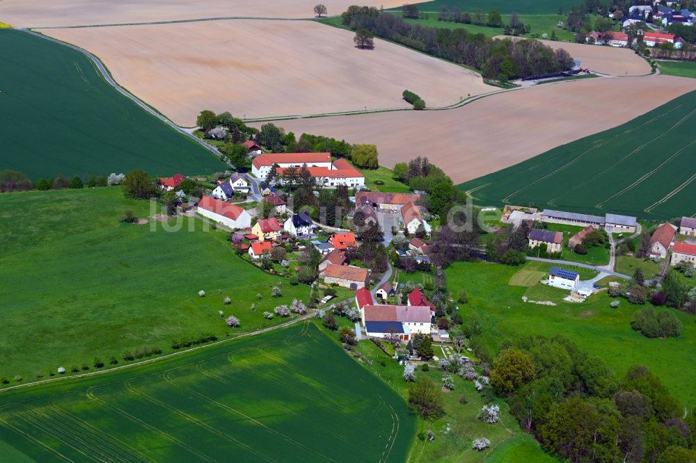 Canitz-Christina von oben - Gehöft und Bauernhof in Canitz-Christina im Bundesland Sachsen, Deutschland