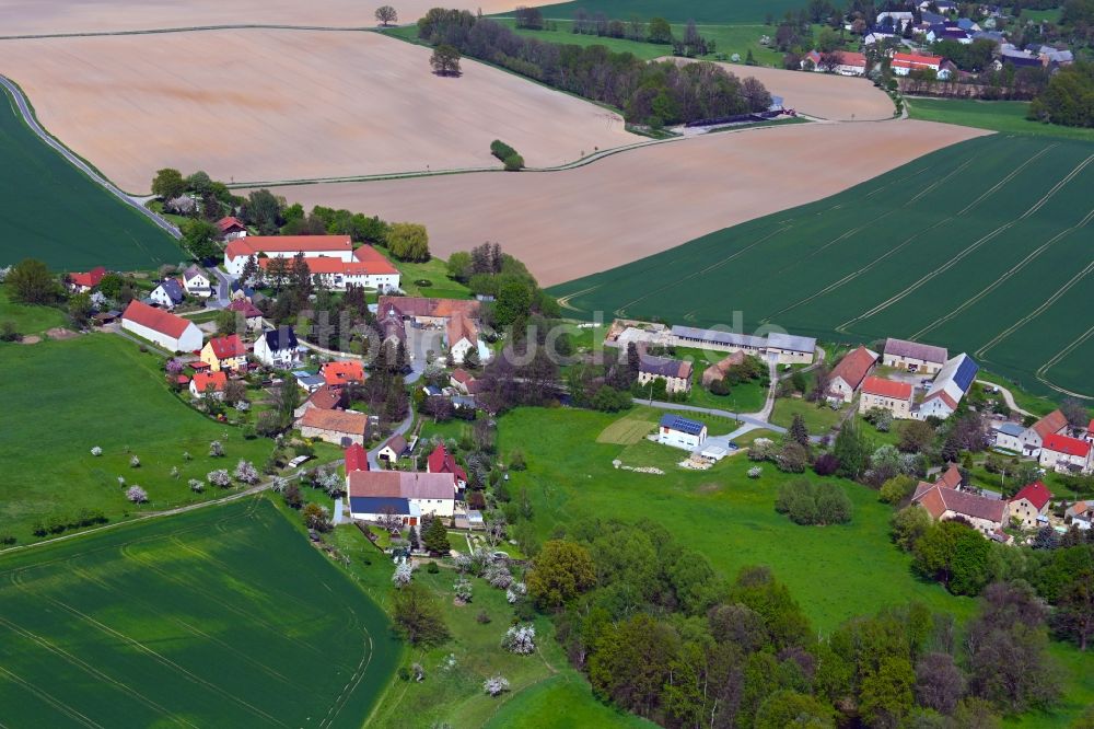 Luftbild Canitz-Christina - Gehöft und Bauernhof in Canitz-Christina im Bundesland Sachsen, Deutschland