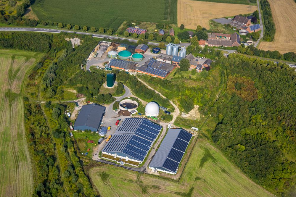 Luftbild Beckum - Gehöft und Bauernhof Hof Wißling in Beckum im Bundesland Nordrhein-Westfalen, Deutschland