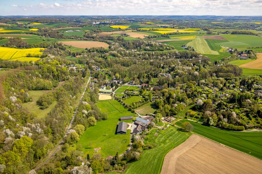 Luftaufnahme Homberg - Gehöft und Bauernhof in Homberg im Bundesland Nordrhein-Westfalen, Deutschland