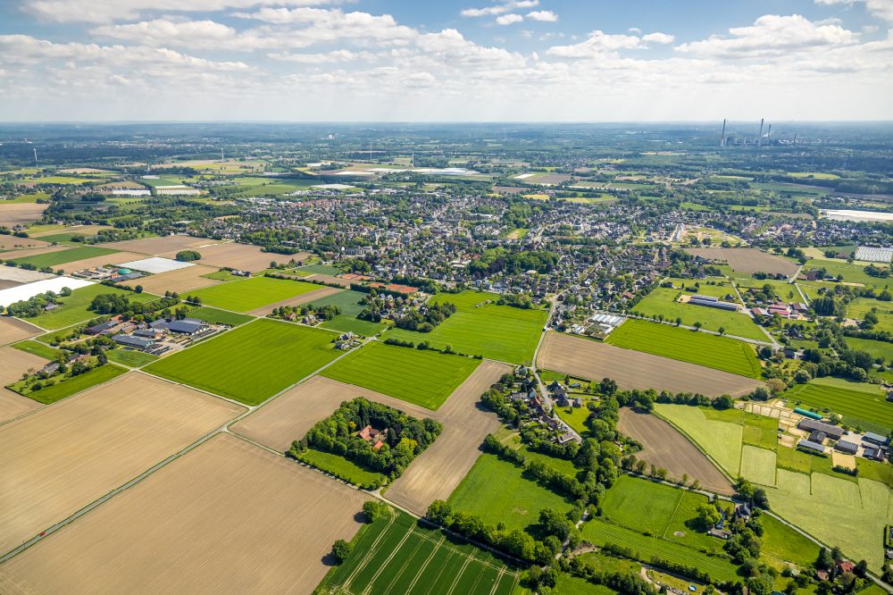 Kirchhellen von oben - Gehöft und Bauernhof in Kirchhellen im Bundesland Nordrhein-Westfalen, Deutschland