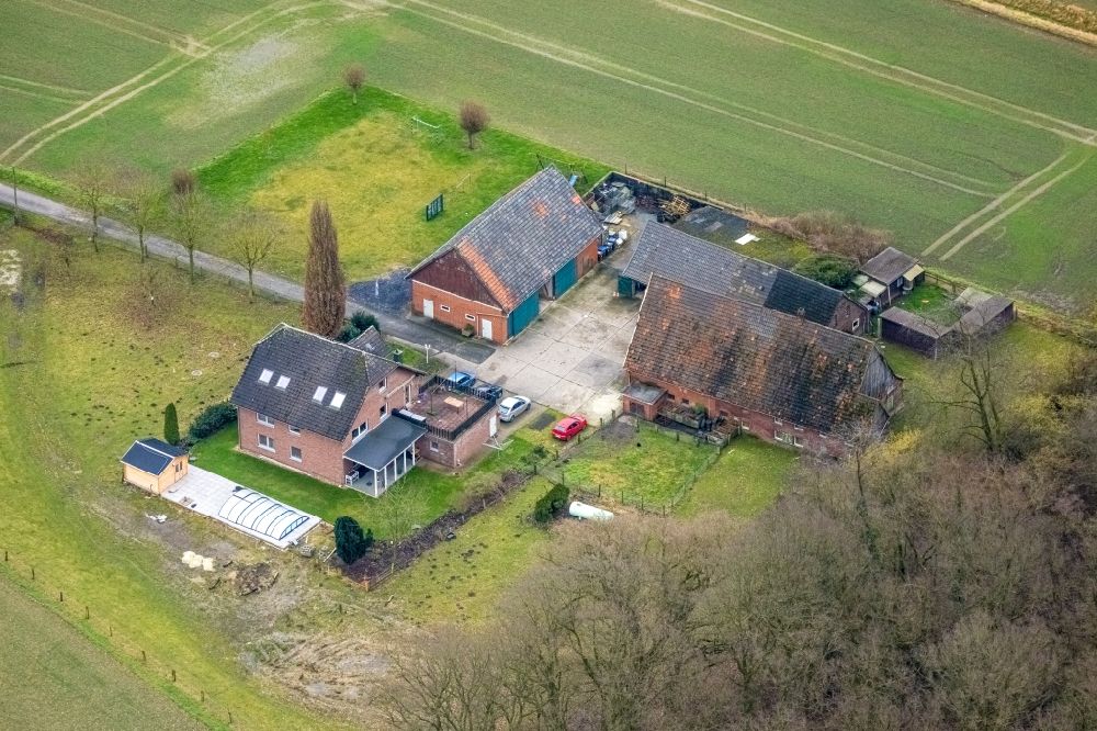 Luftaufnahme Bockum-Hövel - Gehöft und Bauernhof Mesenmark in Bockum-Hövel im Bundesland Nordrhein-Westfalen, Deutschland