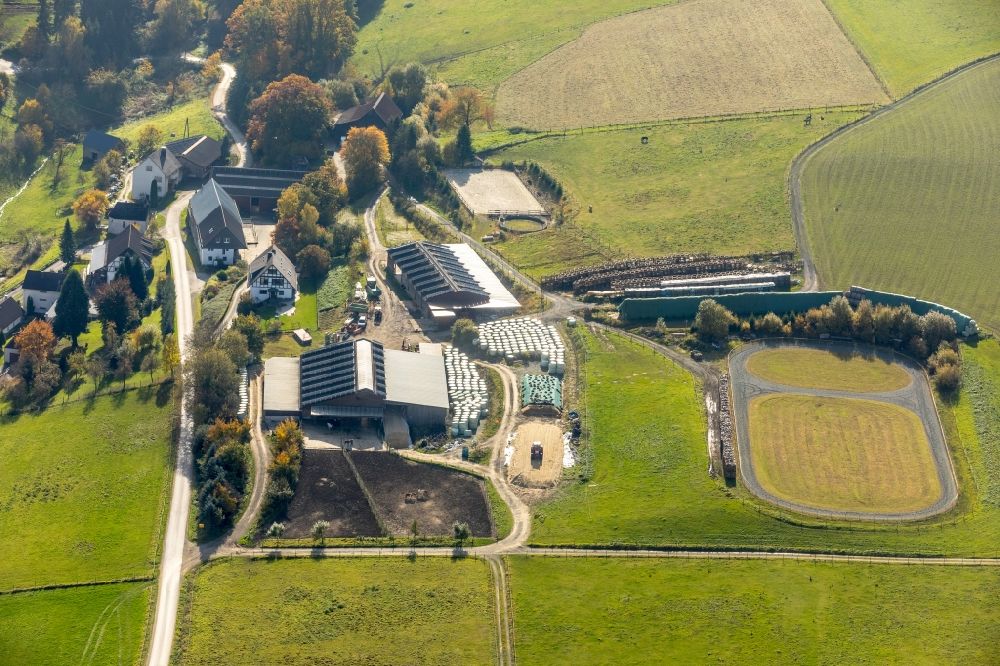 Luftaufnahme Meschede - Gehöft und Bauernhof an der Mosebolle in Meschede im Bundesland Nordrhein-Westfalen, Deutschland