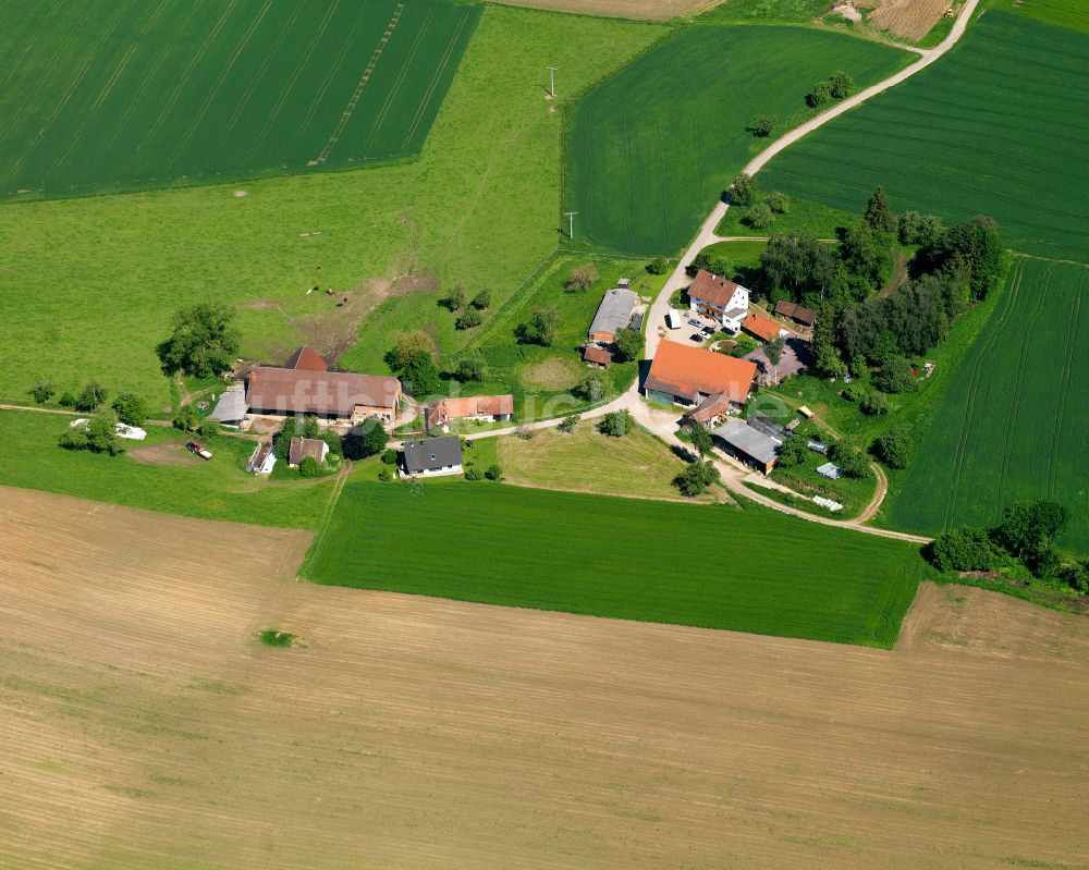 Luftbild Oberbuch - Gehöft und Bauernhof in Oberbuch im Bundesland Baden-Württemberg, Deutschland