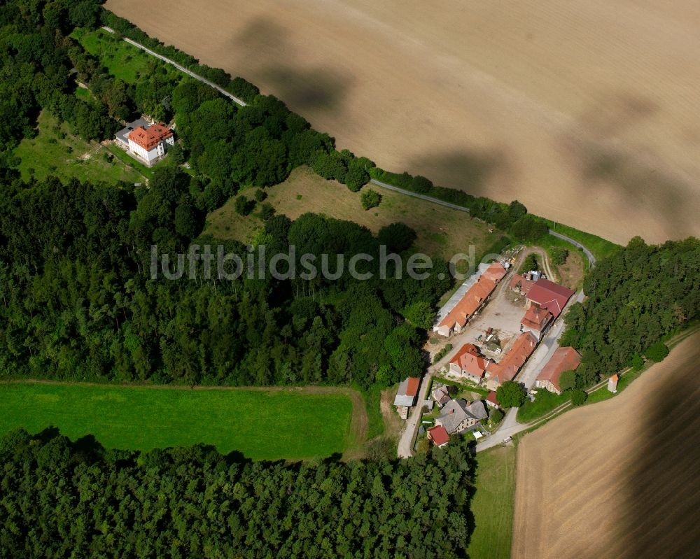 Schierschwende aus der Vogelperspektive: Gehöft und Bauernhof in Schierschwende im Bundesland Thüringen, Deutschland