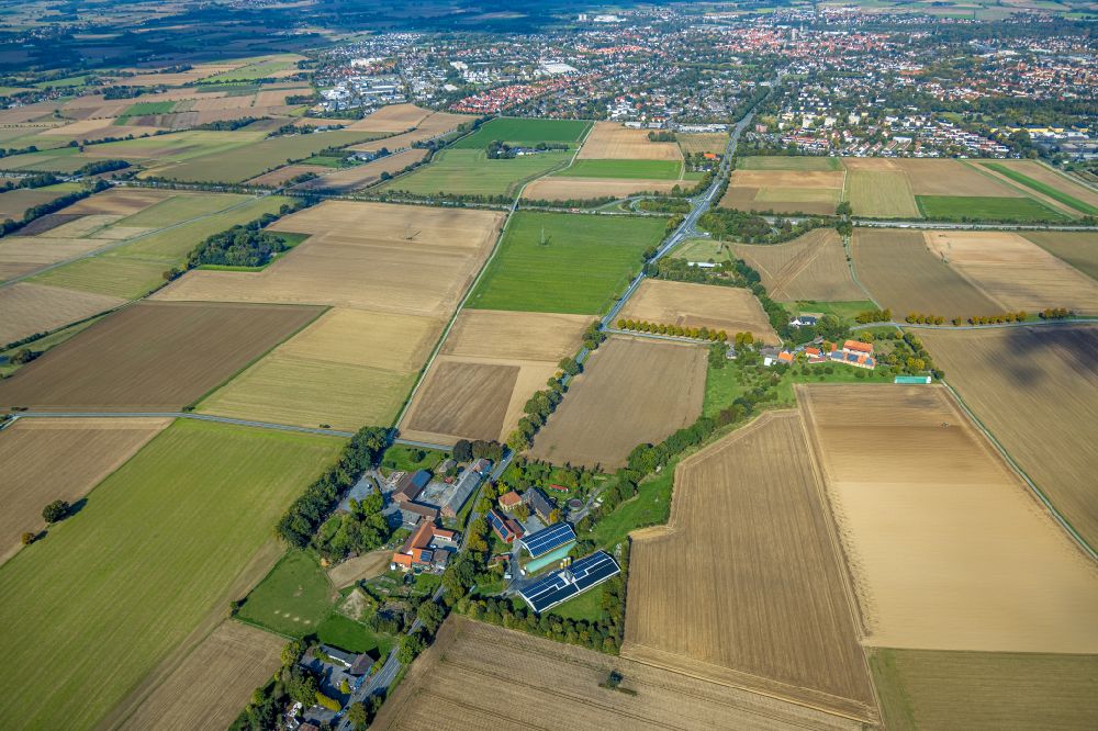 Luftaufnahme Soest - Gehöft und Bauernhof in Soest im Bundesland Nordrhein-Westfalen, Deutschland