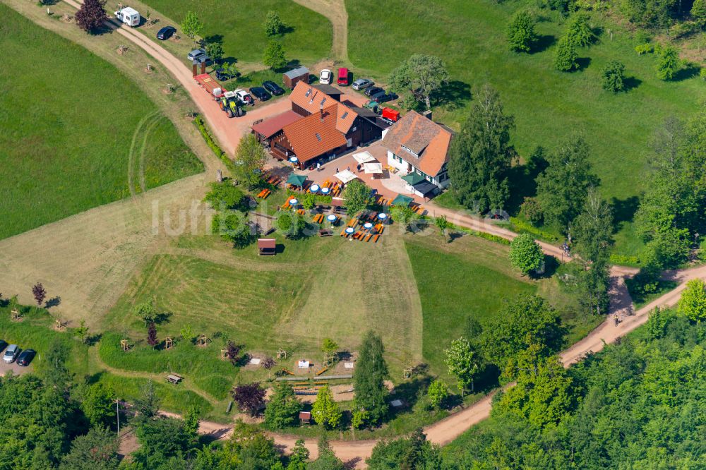 Luftbild Ettenheim - Gehöft und Bauernhof von Wald umgeben, am Herbolzheimer Höfle in Ettenheim im Bundesland Baden-Württemberg, Deutschland