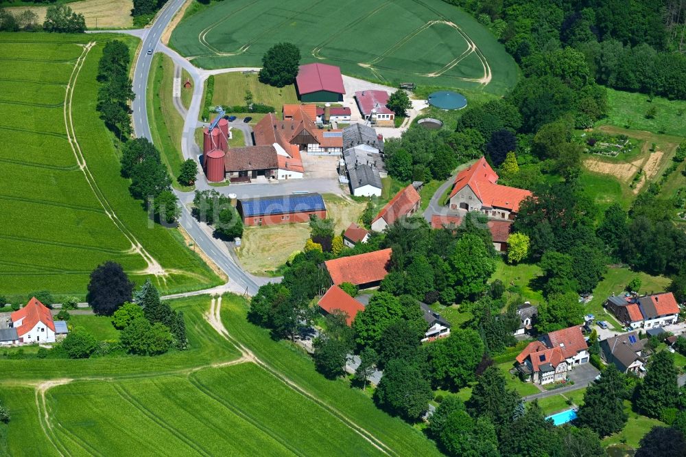 Wentorf aus der Vogelperspektive: Gehöft und Bauernhof in Wentorf im Bundesland Nordrhein-Westfalen, Deutschland