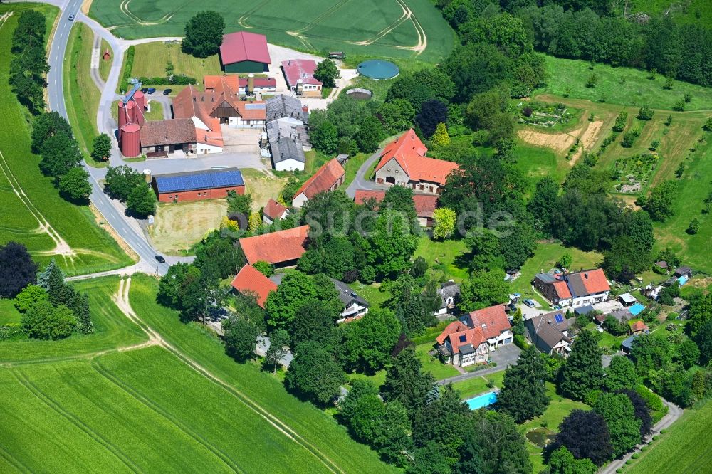 Luftbild Wentorf - Gehöft und Bauernhof in Wentorf im Bundesland Nordrhein-Westfalen, Deutschland