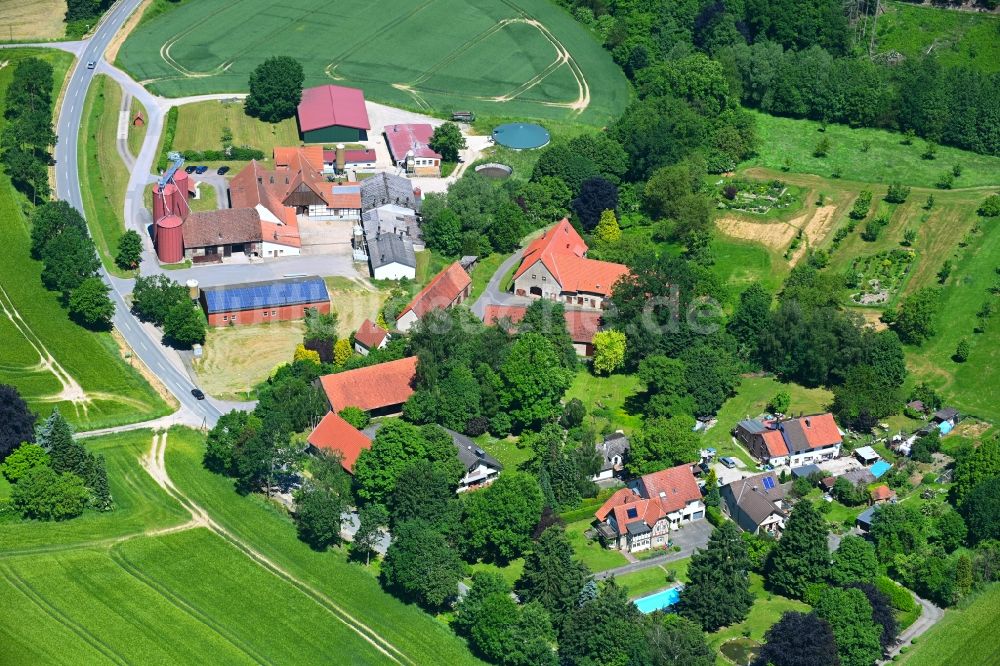 Luftaufnahme Wentorf - Gehöft und Bauernhof in Wentorf im Bundesland Nordrhein-Westfalen, Deutschland