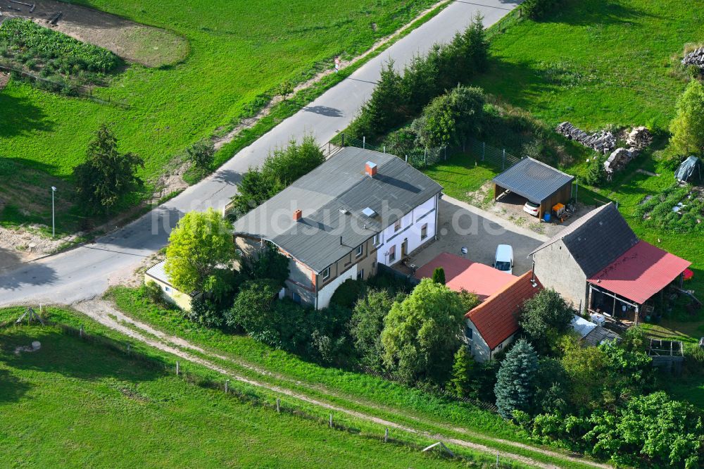 Woldegk aus der Vogelperspektive: Gehöft und Bauernhof in Woldegk im Bundesland Mecklenburg-Vorpommern, Deutschland
