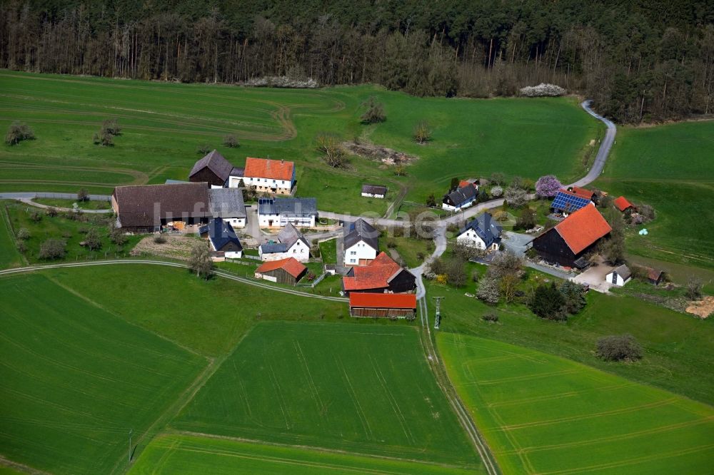 Luftaufnahme Wolpersreuth - Gehöft und Bauernhof in Wolpersreuth im Bundesland Bayern, Deutschland