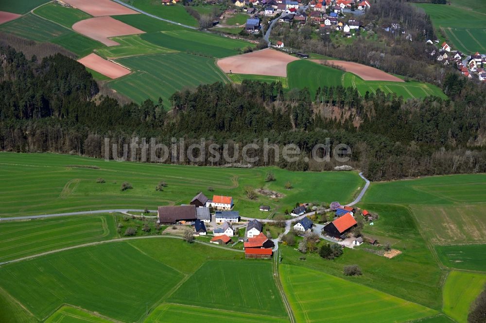 Wolpersreuth von oben - Gehöft und Bauernhof in Wolpersreuth im Bundesland Bayern, Deutschland
