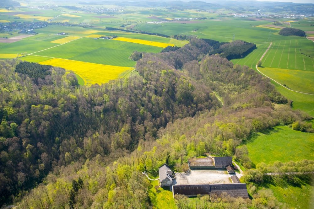 Luftbild Alme - Gehöft eines Bauernhofes in Alme im Bundesland Nordrhein-Westfalen, Deutschland