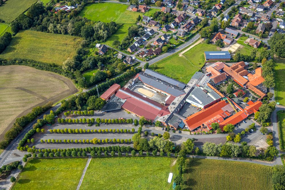Luftbild Haltern am See - Gehöft des Bauernhofes Prickings- Hof in Haltern am See im Bundesland Nordrhein-Westfalen