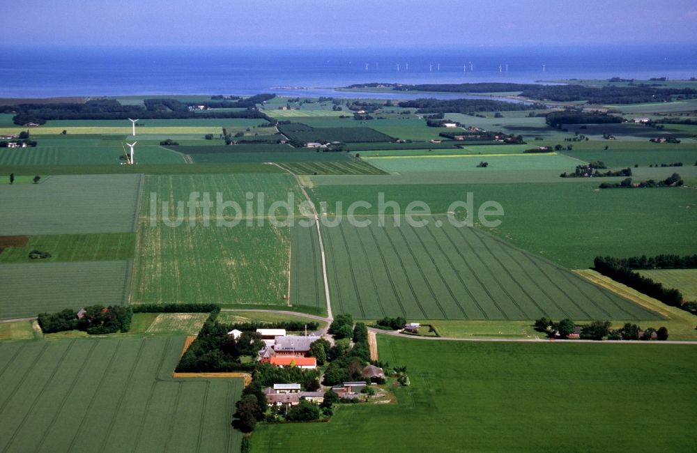 Luftbild Nakskov - Gehöft eines Bauernhofes am Provstegardsvej in Nakskov in Region Själland, Dänemark