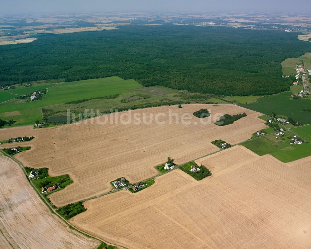 Reichenbach aus der Vogelperspektive: Gehöfte und Bauernhöfe Am Rand in Reichenbach im Bundesland Sachsen, Deutschland
