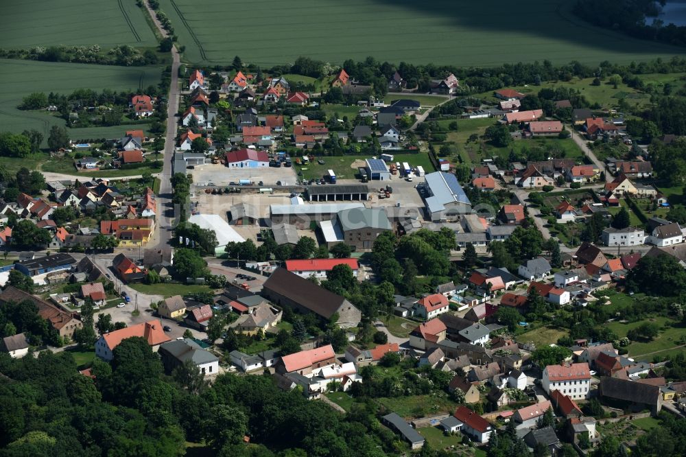 Luftaufnahme Könnern - Gelände der Agrargenossenschaft e.G. Saaleaue Beesenlaublingen in Könnern im Bundesland Sachsen-Anhalt