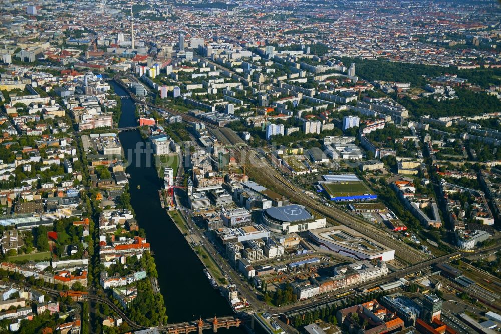 Berlin von oben - Gelände des Anschutz Areal im Stadtteil Friedrichshain in Berlin