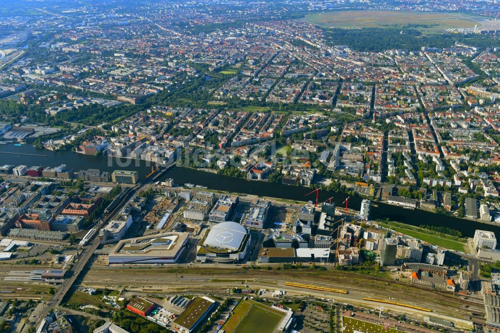 Luftbild Berlin - Gelände des Anschutz Areal im Stadtteil Friedrichshain in Berlin