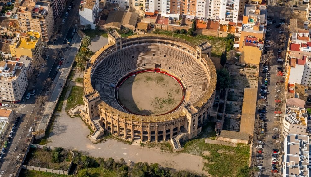 Luftbild Palma - Gelände der Arena Colisseu Balear in Palma in Balearische Insel Mallorca, Spanien