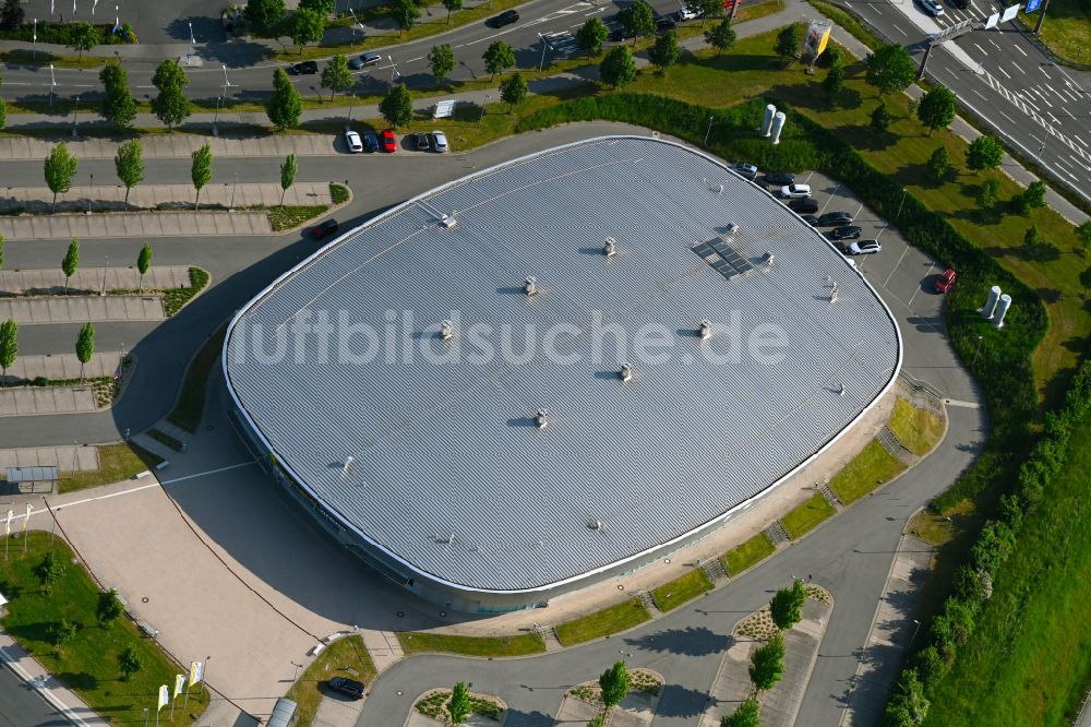Luftaufnahme Coburg - Gelände der Arena HUK-COBURG arena in Coburg im Bundesland Bayern, Deutschland