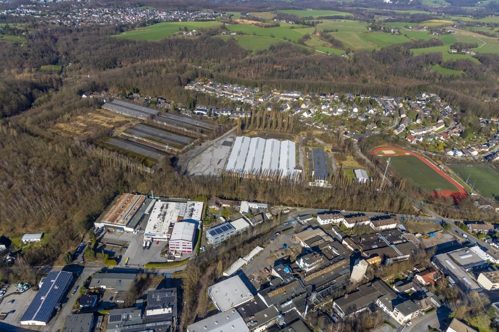 Luftaufnahme Heiligenhaus - Gelände der Bundesanstalt Technisches Hilfswerk - Logistikzentrum Heiligenhaus - in Heiligenhaus im Bundesland Nordrhein-Westfalen