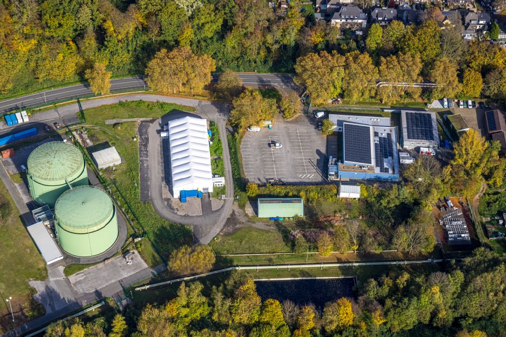 Luftaufnahme Herdecke - Gelände des Cuno - Kraftwerk der ENERVIE AG an der Ruhr in Herdecke in Nordrhein-Westfalen