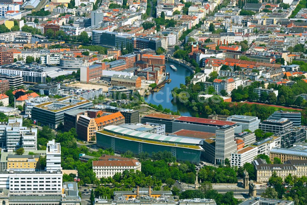 Luftbild Berlin - Gelände der Daimler AG am Salzufer in Charlottenburg in Berlin, Deutschland
