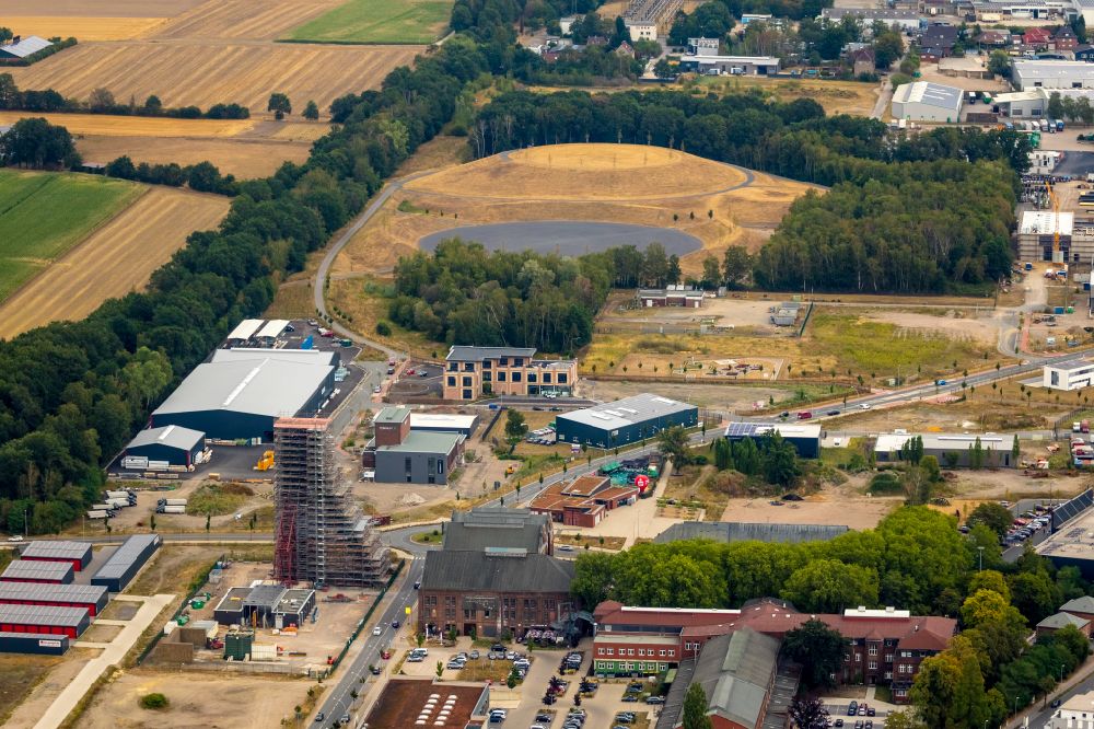 Luftbild Dorsten - Gelände der ehemaligen Bergbau- Schacht- Anlagen am Förderturm Fürst Leopold in Dorsten im Bundesland Nordrhein-Westfalen, Deutschland