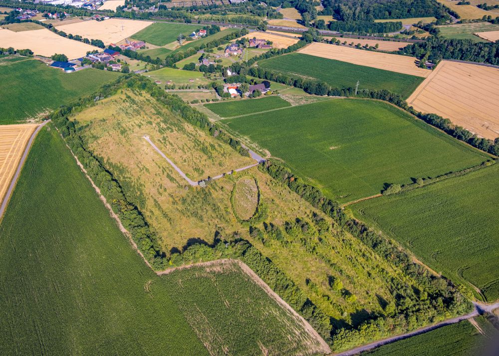Luftbild Hamm-Heessen - Gelände der ehemaligen Zeche Westfalen Schacht 7 am Ennigerberg in Hamm-Heessen im Bundesland Nordrhein-Westfalen, Deutschland