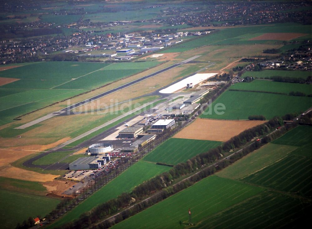 Luftaufnahme Dortmund - Gelände des Flughafen in Dortmund im Bundesland Nordrhein-Westfalen, Deutschland