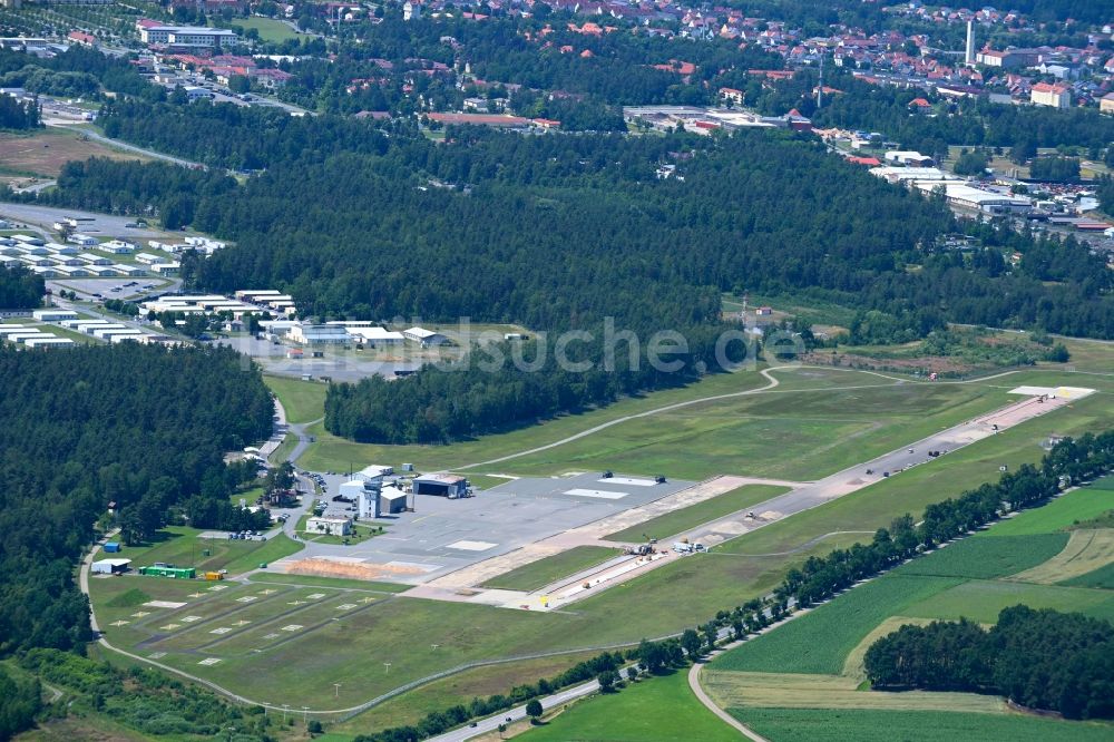 Luftaufnahme Grafenwöhr - Gelände des Flughafen in Grafenwöhr im Bundesland Bayern, Deutschland