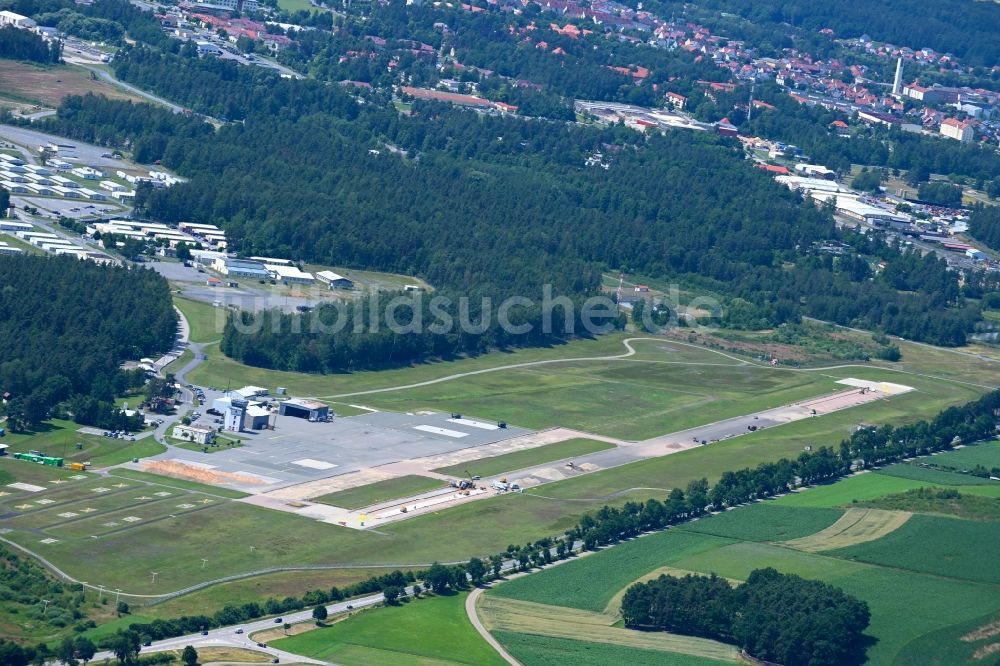 Grafenwöhr aus der Vogelperspektive: Gelände des Flughafen in Grafenwöhr im Bundesland Bayern, Deutschland