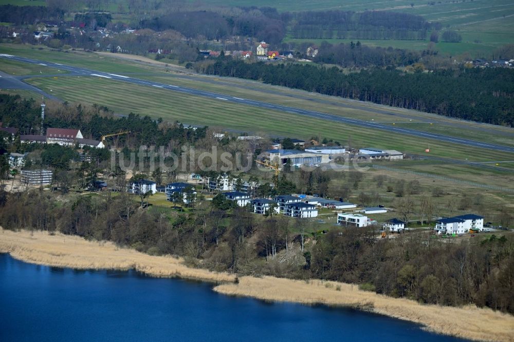 Zirchow aus der Vogelperspektive: Gelände des Flughafen Heringsdorf in Zirchow im Bundesland Mecklenburg-Vorpommern