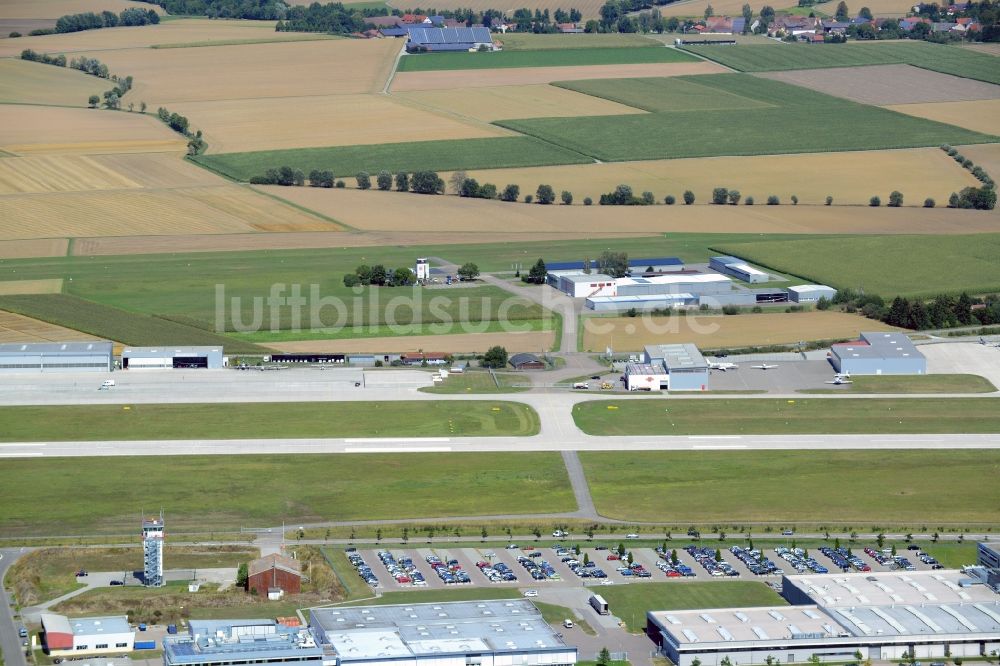 Luftbild Schwäbisch Hall - Gelände des Flughafen in Schwäbisch Hall im Bundesland Baden-Württemberg