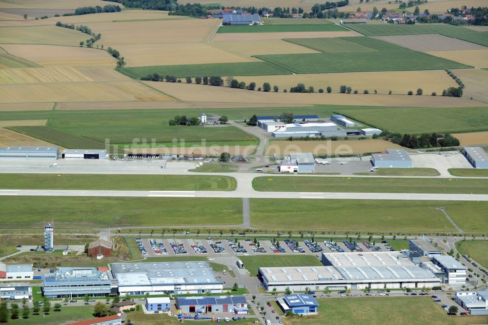 Luftaufnahme Schwäbisch Hall - Gelände des Flughafen in Schwäbisch Hall im Bundesland Baden-Württemberg