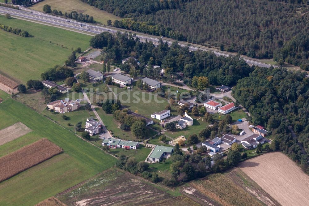 Luftbild Haguenau - Gelände der Forensik - Psychiatrie Center Harthouse in Haguenau in Grand Est, Frankreich